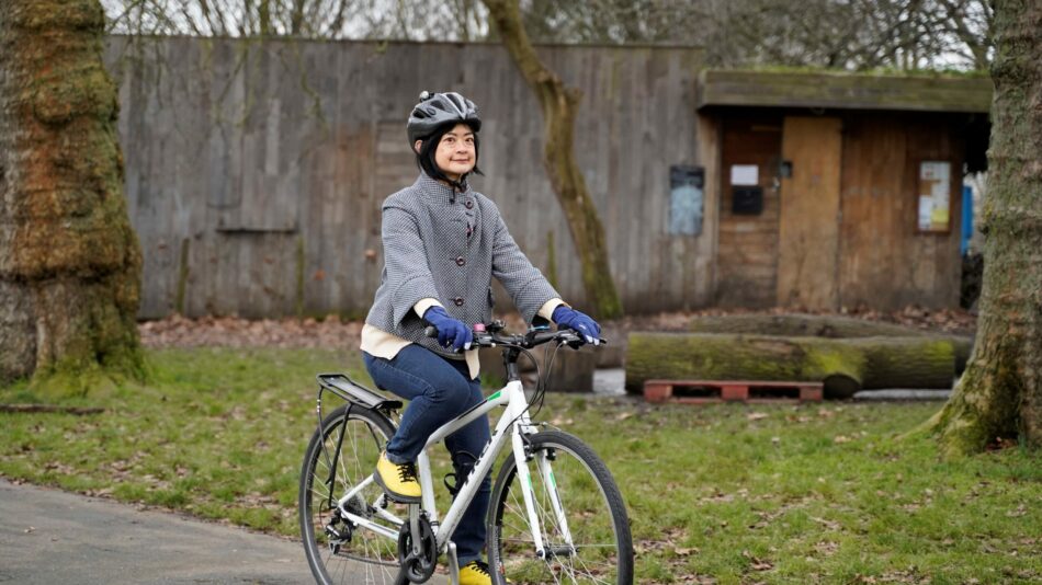 Siew-Ching as photographed for London Cyclist Magazine feature on cycle buddies