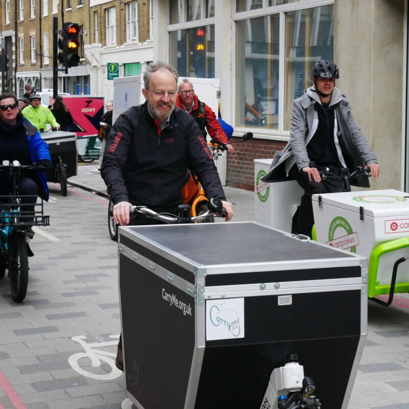 Group of cargo bikes