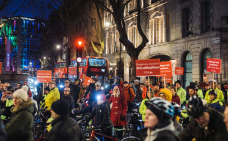 LCC protest at Holborn for Dangerous Junctions