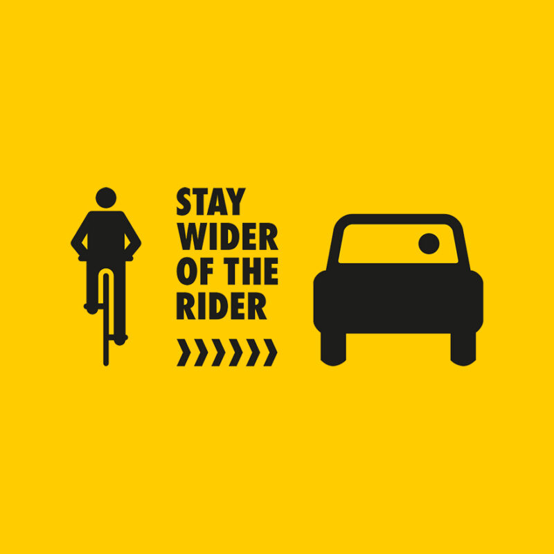 Stay Wider of the Rider PSA logo