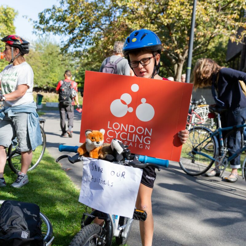 Climate Safe Streets climate protest child with placard